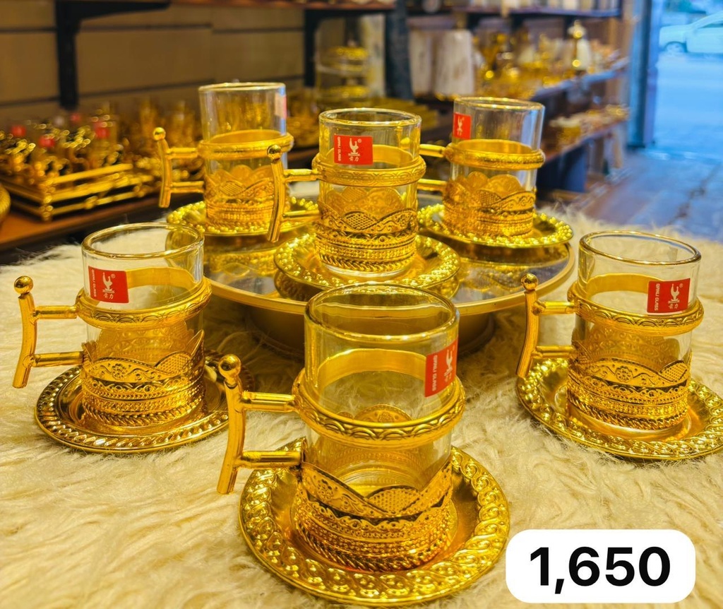 استكانة مذهب يد عمود