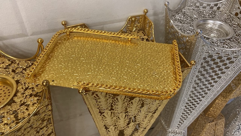 طقم صواني استيل ١٨٠٠