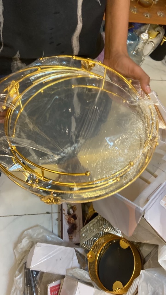 طقم صواني مدور