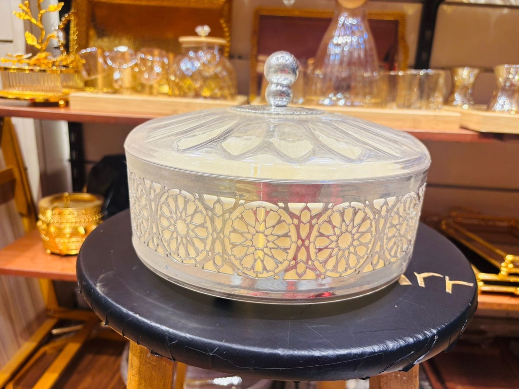 شيالة اكلريك مدور فضي
